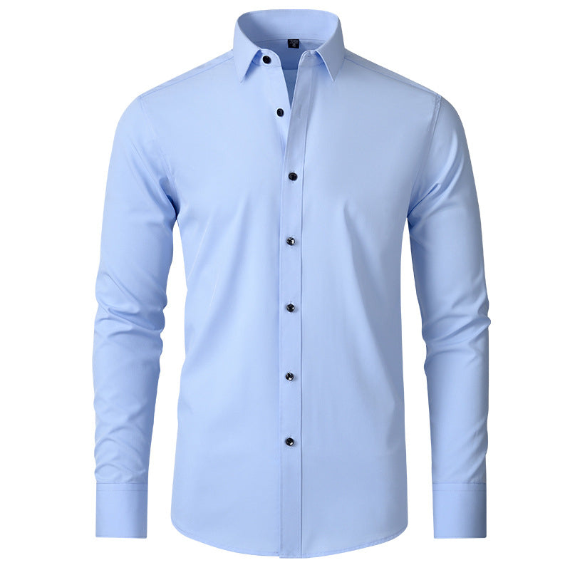 Nieuw in collectie: Heren stretch overhemd, kreukvrij en modieus. Perfect voor kantoor of vrije tijd.