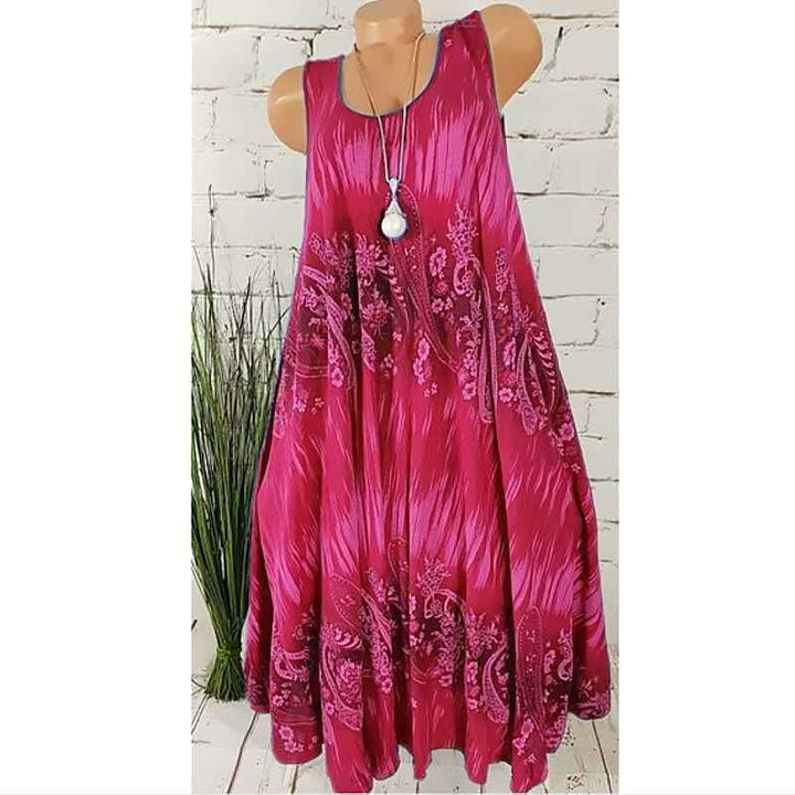 Kleurrijke dames zomerjurk (CassieDress™) met een losse pasvorm, perfect voor een frisse en modieuze look.