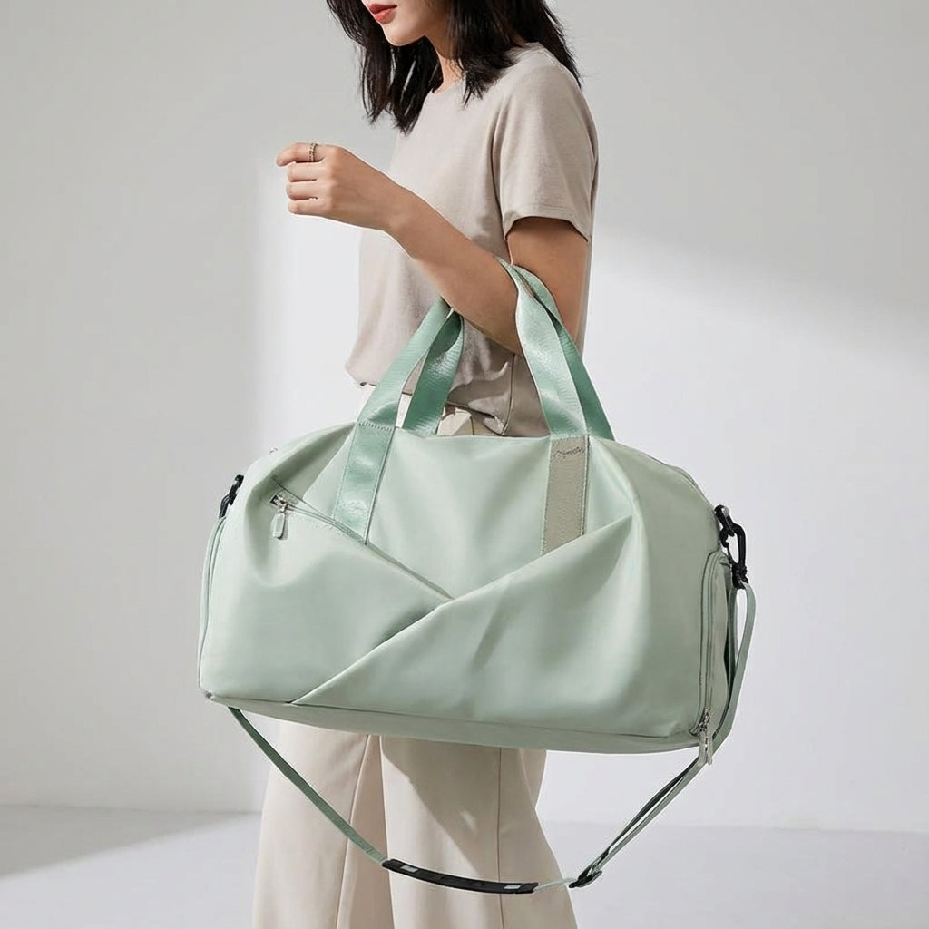 Grote Movella reistas/weekendtas voor unisex, met veel organisatievakken, perfect voor korte trips.