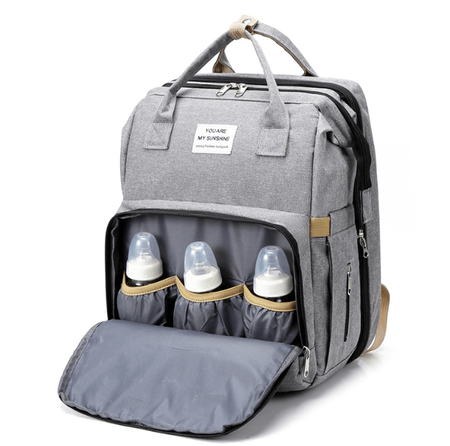 Ultiem comfort voor baby en ouders met deze multifunctionele luiertas/reisbed combi.