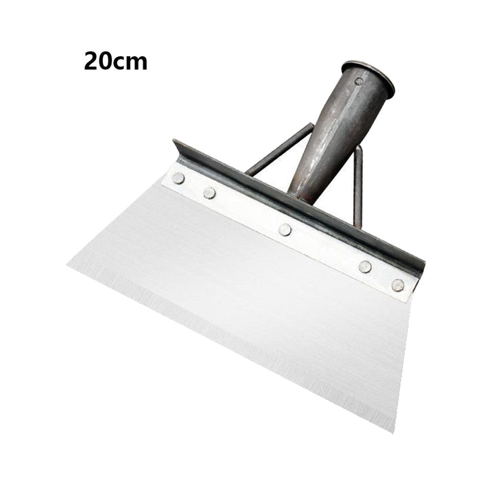 Robuuste RVS handtuinschep met ergonomische grip voor alle grondbewerkingstaken in de tuin.