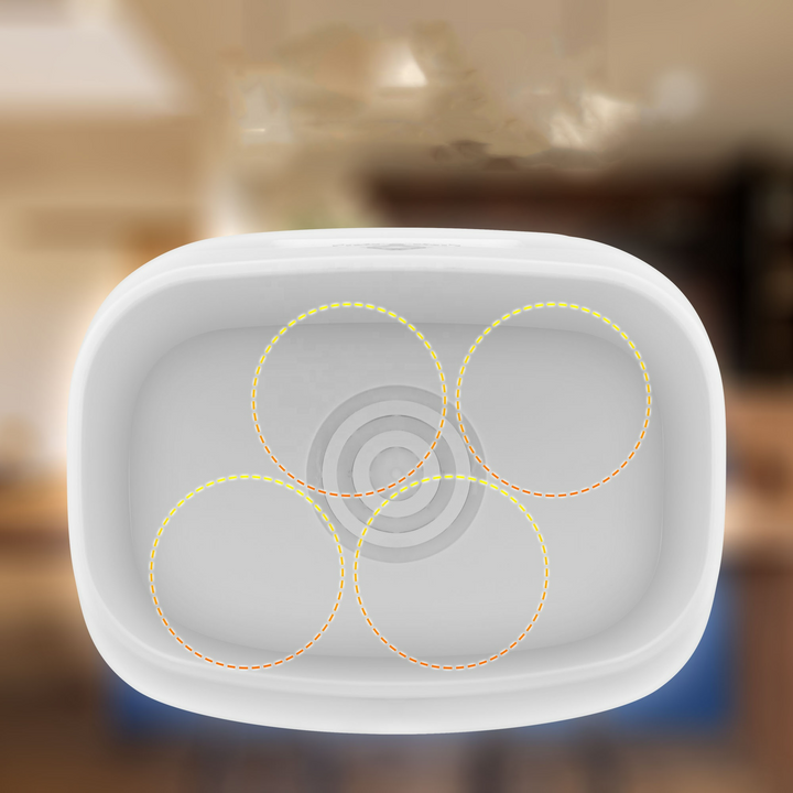 Multifunctionele babyflesverwarmer met LED-display, ideaal voor verwarmen, ontdooien en steriliseren in een modern design.