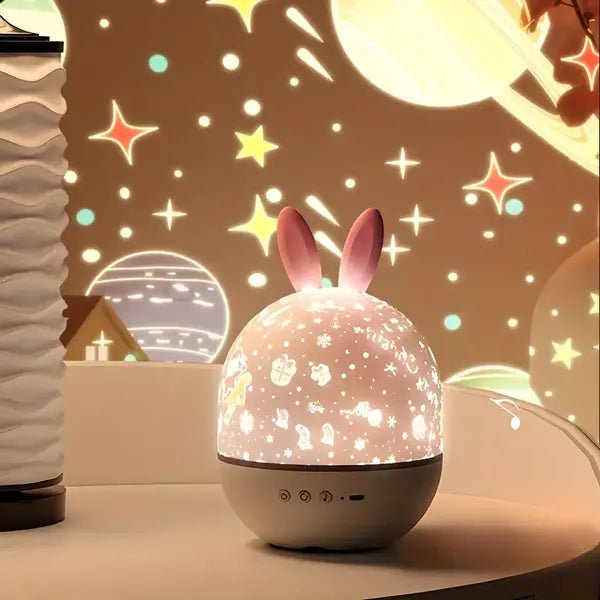 Nachtlamp sterrenprojector kinderkamer, projecteert magische sterrenhemel.