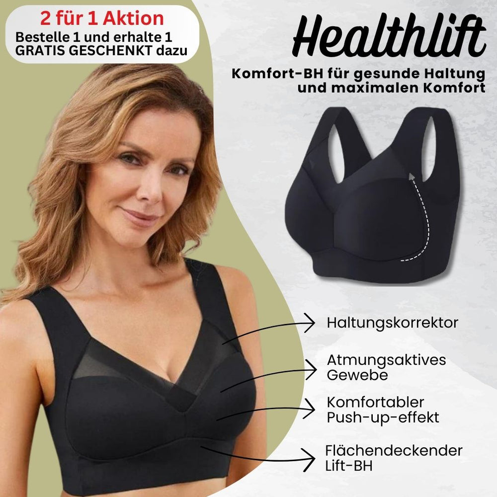 Naadloze beugelloze comfortbeha in nudekleur aan de zijkant, met ademende stof voor een betere houding, op een witte achtergrond.