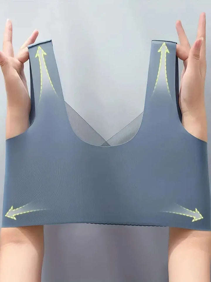 Naadloze comfort bh voor dames in diverse kleuren zoals beige, grijs, koffie, marineblauw en zwart – glad ontwerp zonder naden