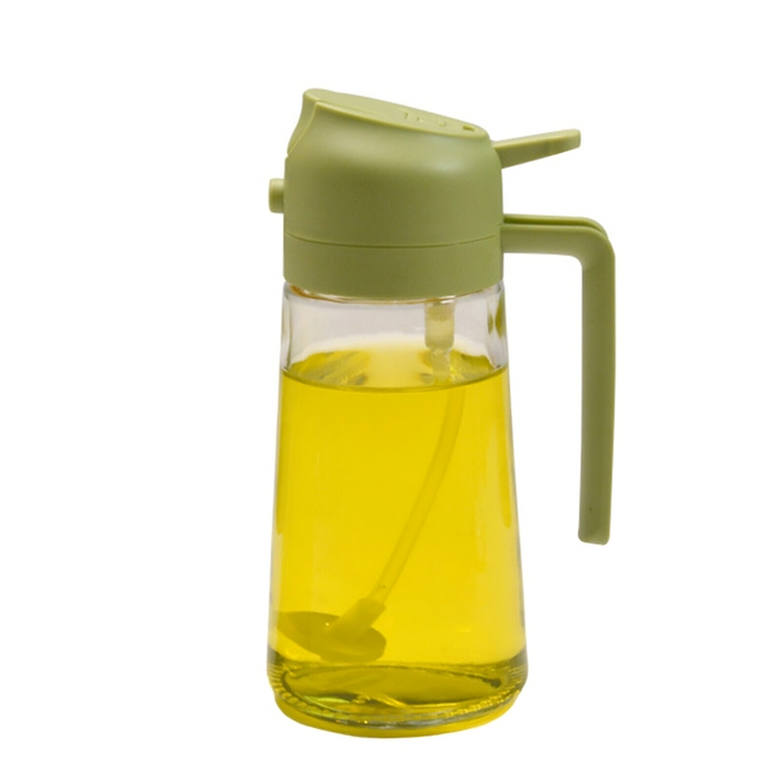 Spuit of schenk olie nauwkeurig met de OilLux 2-in-1 dispenser. Gezond koken was nog nooit zo makkelijk.