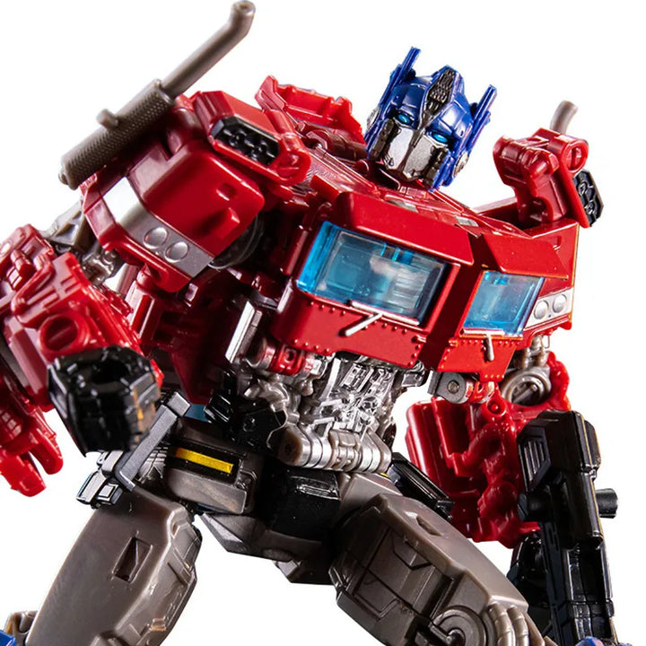 Optimus Prime actiefiguur, 18 cm, transformeert in robotvoertuig, gedetailleerd ontwerp, verzamelobject voor Transformers-fans.