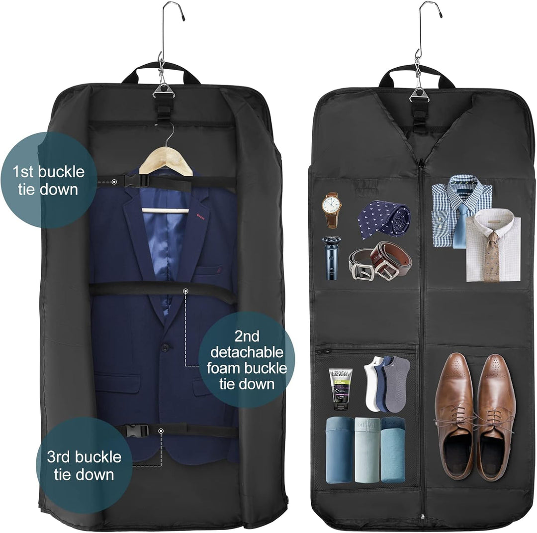 Waterdichte opvouwbare reistas, perfect als handbagage kleding organiser. Geschikt voor zakenreis.
