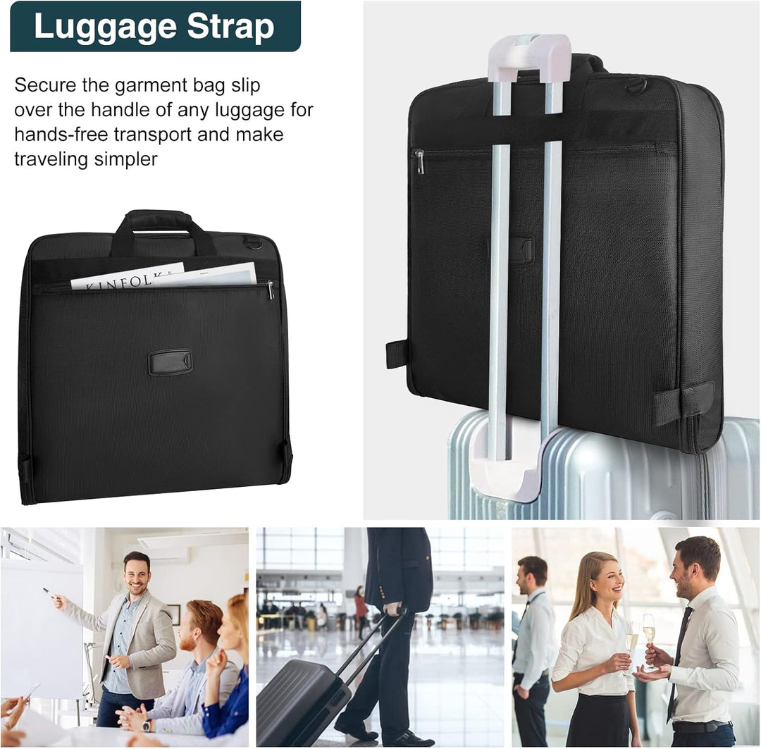 Stijlvolle unisex kledingtas, ideaal als weekendtas. Kreukvrij en compact opvouwbaar.