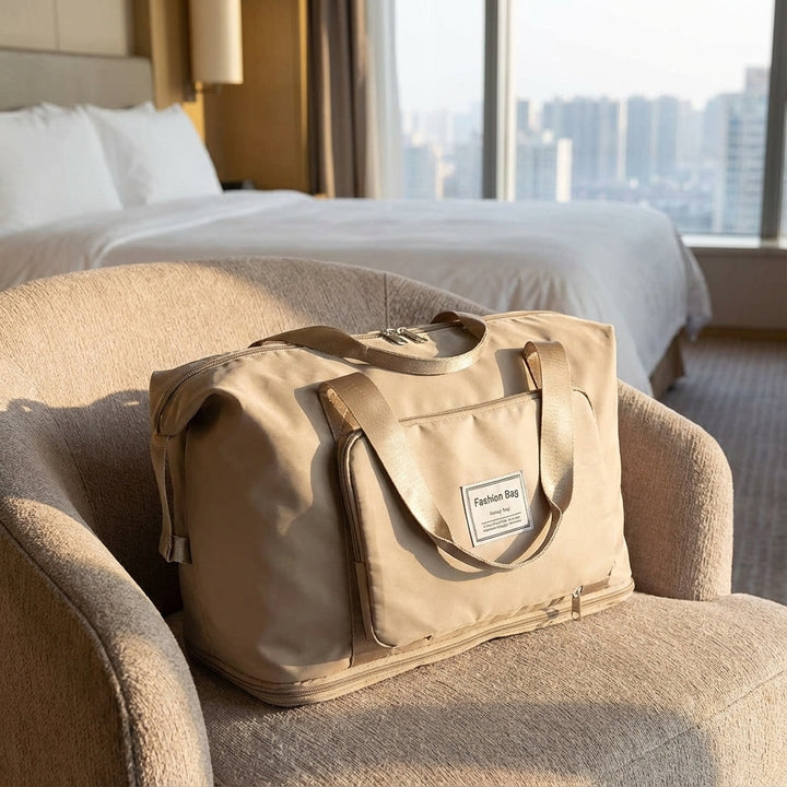 Opvouwbare reistas van waterdicht Oxford stof. Ideaal als weekendtas, sporttas of extra reisbagage.