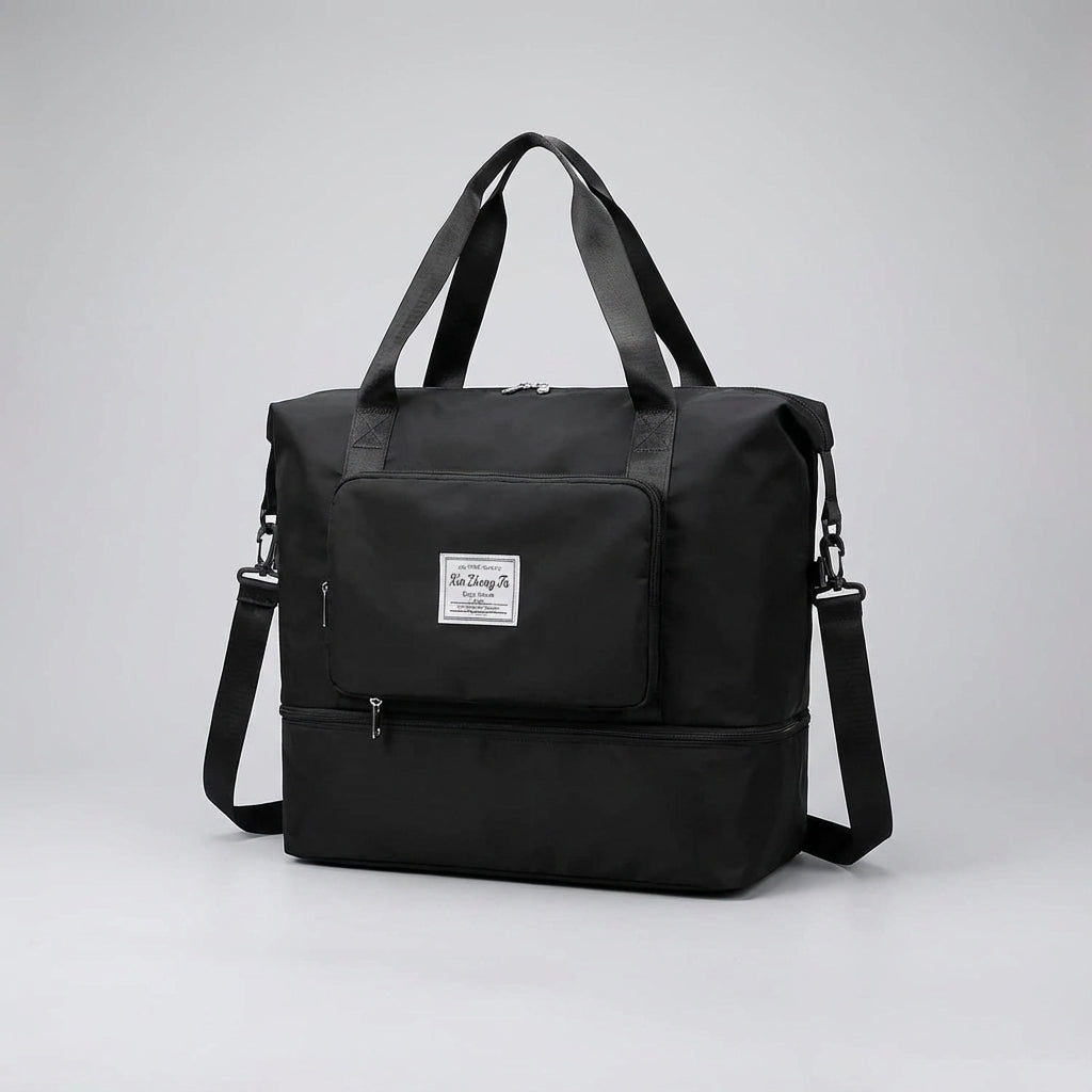 Waterdichte Oxford sporttas, flexibel en duurzaam. De ideale opvouwbare tas voor fitness of korte trips.