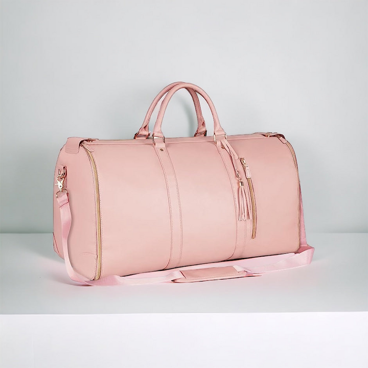 Stijlvolle opvouwbare reistas in zwart, perfect voor reizen en als handbagage. Grote capaciteit duffel tas.