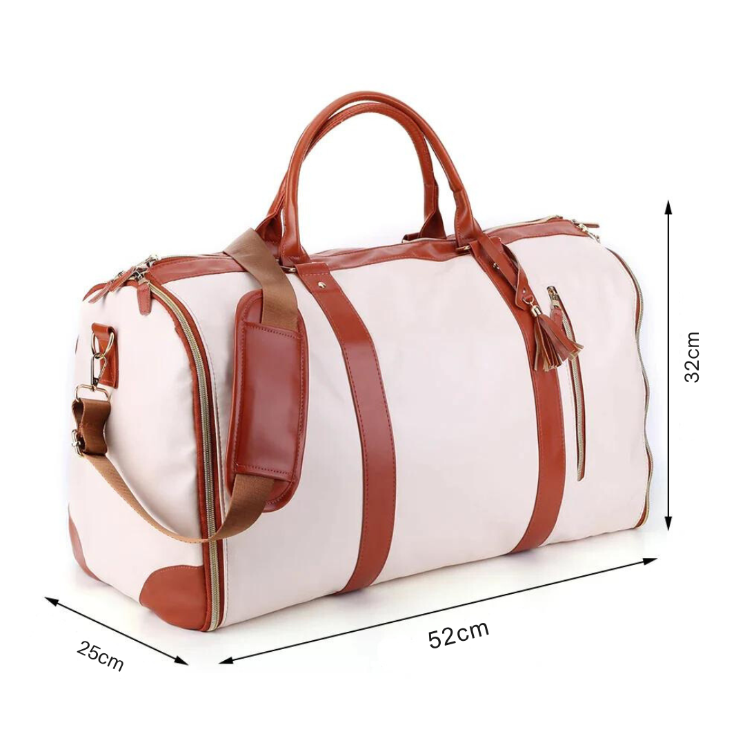 Stijlvolle en duurzame duffel tas, opvouwbaar voor gemakkelijk opbergen. Perfecte handbagage reistas voor elke reis.
