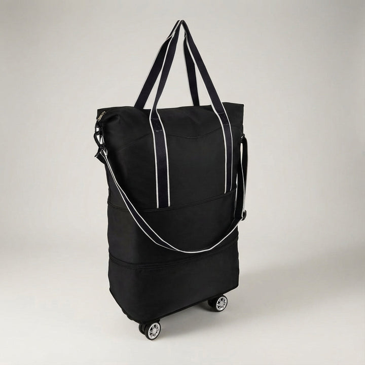 Ruime rolduffel reistas met wielen voor vakantie en lange reizen, veelzijdige en handige bagageoptie.