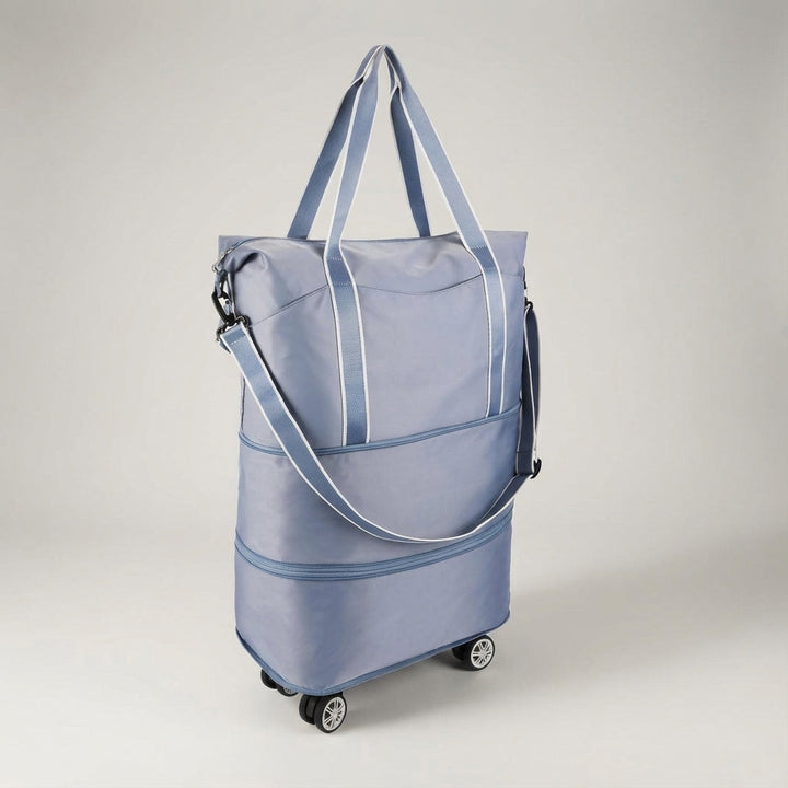 Duurzame polyester rolduffel reistas GlideBag, opvouwbaar en bestand tegen intensief gebruik. Perfect voor reizen.