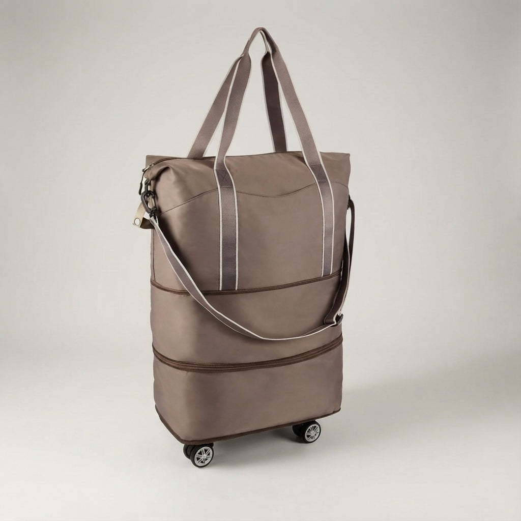De GlideBag opvouwbare rolduffel reistas; innovatieve bagage met wielen en compact opbergen voor elke reis.