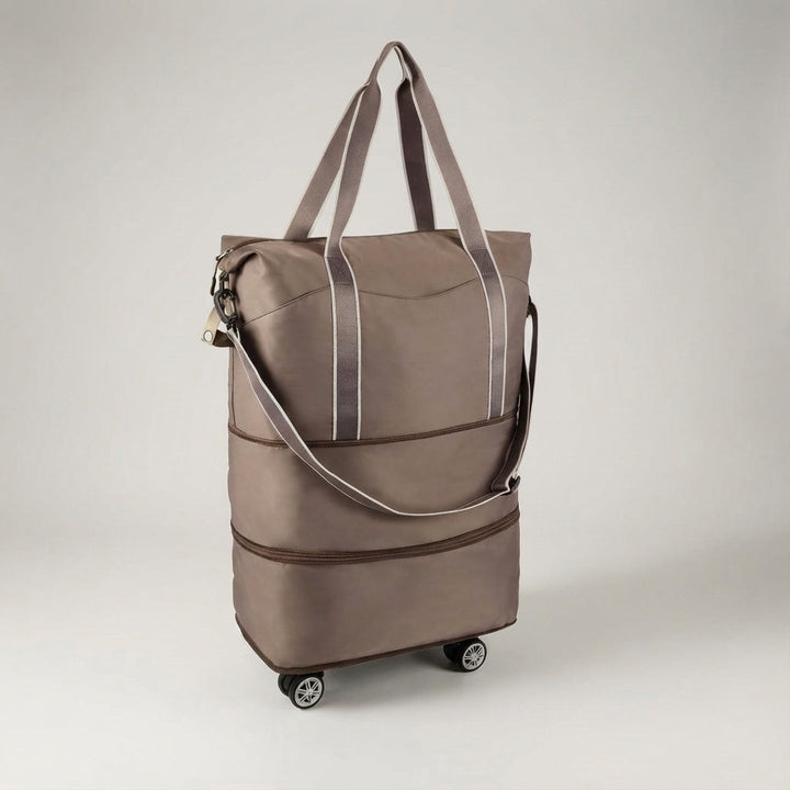 De GlideBag opvouwbare rolduffel reistas; innovatieve bagage met wielen en compact opbergen voor elke reis.