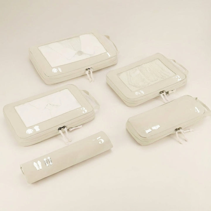 Reis slim met OrgaSwift! Deze bagage organizers set maakt inpakken efficiënter en je reis aangenamer.