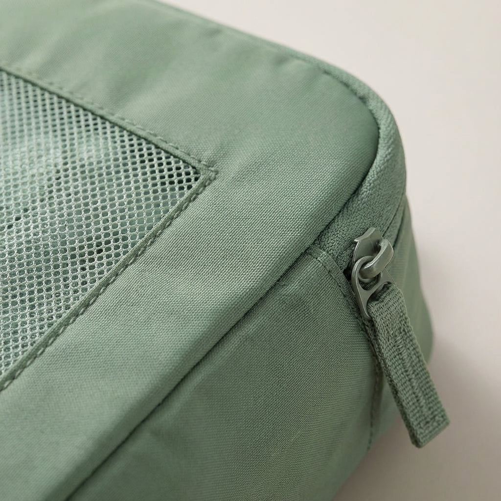 Georganiseerd inpakken met OrgaSwift set: slimme pakzakken voor kleding en toiletartikelen tijdens je reis.