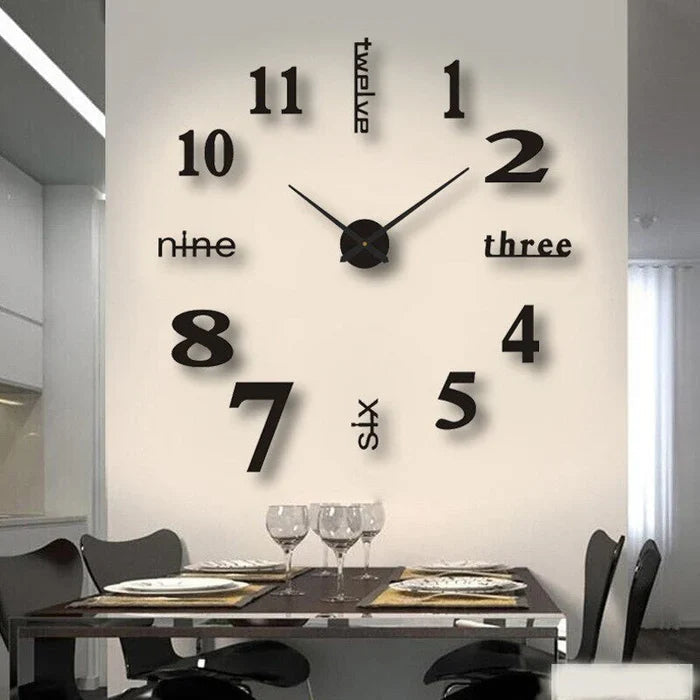 Originele design wandklok met creatieve stijl, stil mechanisme en veelzijdige kleuropties voor een individuele sfeer.