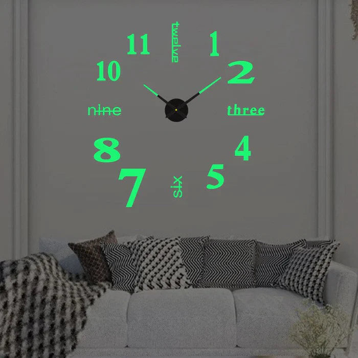 Originele design wandklok met creatieve stijl, stil mechanisme en veelzijdige kleuropties voor een individuele sfeer.