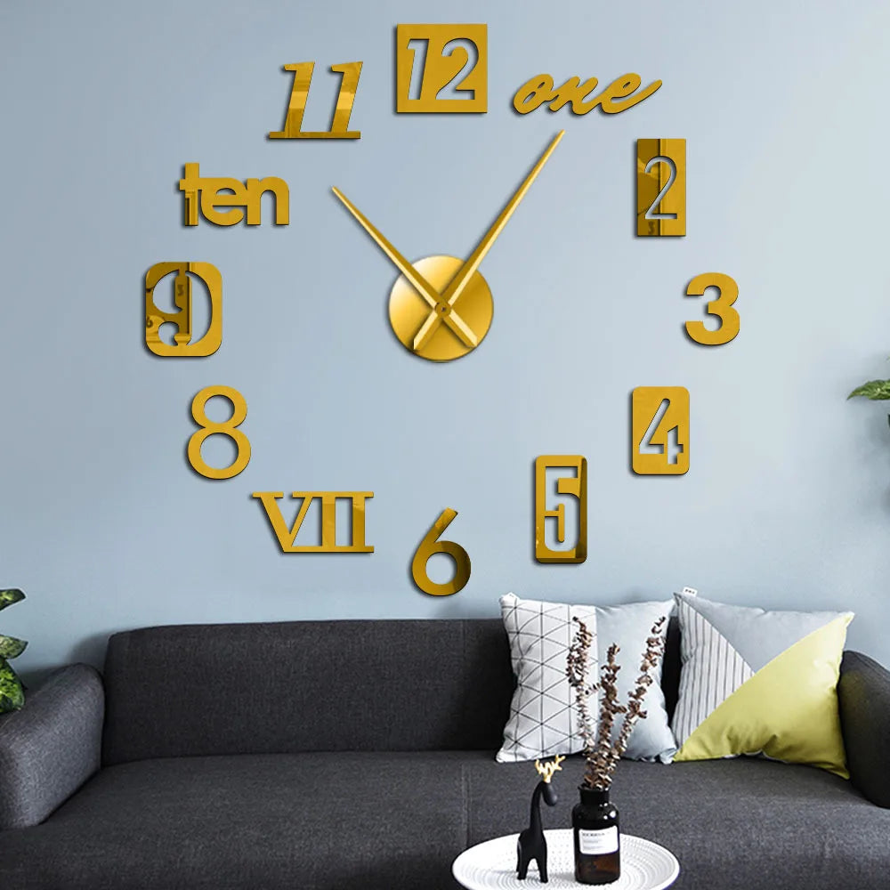 Originele design wandklok met creatieve stijl, stil mechanisme en veelzijdige kleuropties voor een individuele sfeer.