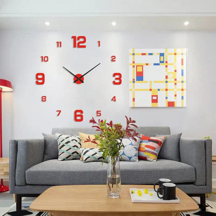Originele design wandklok met creatieve stijl, stil mechanisme en veelzijdige kleuropties voor een individuele sfeer.