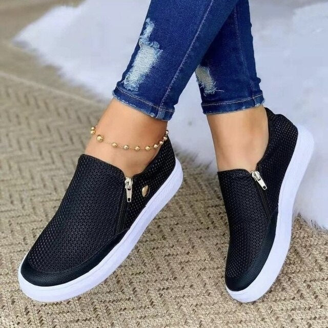 Orthopedische damesschoenen met modern design, ademend, plat, ideaal voor comfort en stijl in het dagelijks leven.