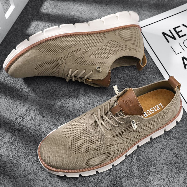 Orthopedische vrijetijdsschoenen voor heren, ademend mesh, dempende zool, elegant ontwerp in tijdloze stijl