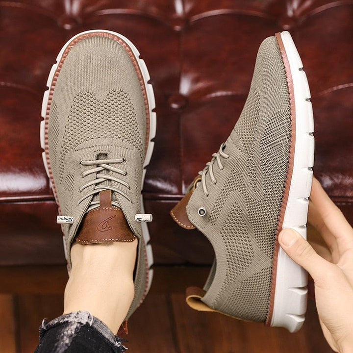 Orthopedische vrijetijdsschoenen voor heren, ademend mesh, dempende zool, elegant ontwerp in tijdloze stijl