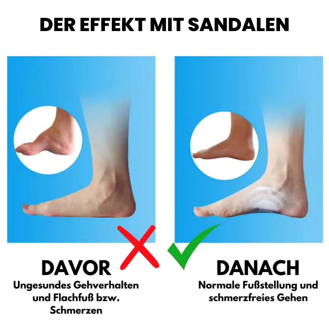 Orthopedische groene damessandalen met antislipzool en zacht materiaal voor verlichting van voetpijn.