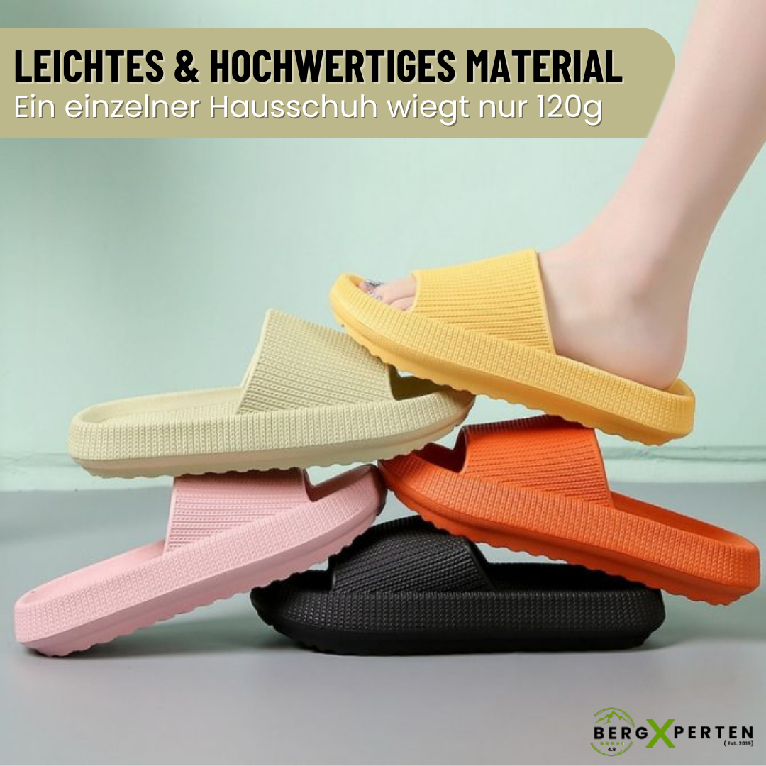Orthopedische huisslippers met EVA-demping, antislipzool, verkrijgbaar in geel, groen, oranje, roze, zwart voor maximaal comfort.
