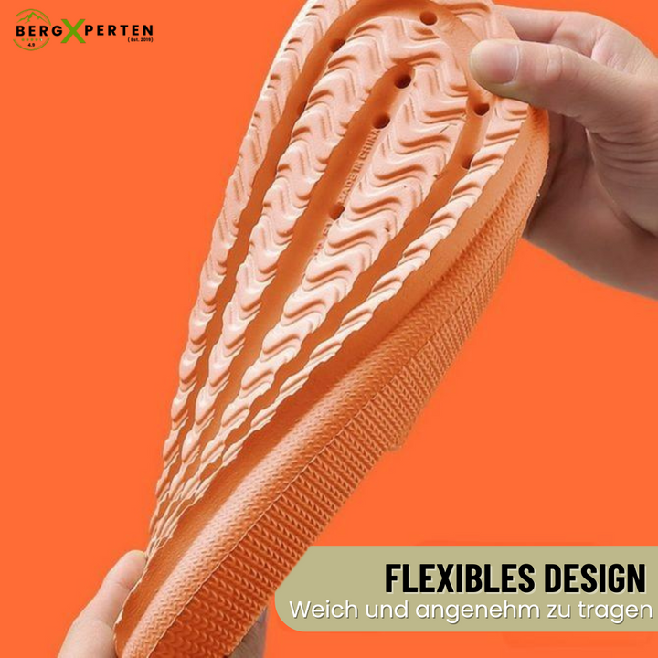 Orthopedische huisslippers met EVA-demping, antislipzool, verkrijgbaar in geel, groen, oranje, roze, zwart voor maximaal comfort.