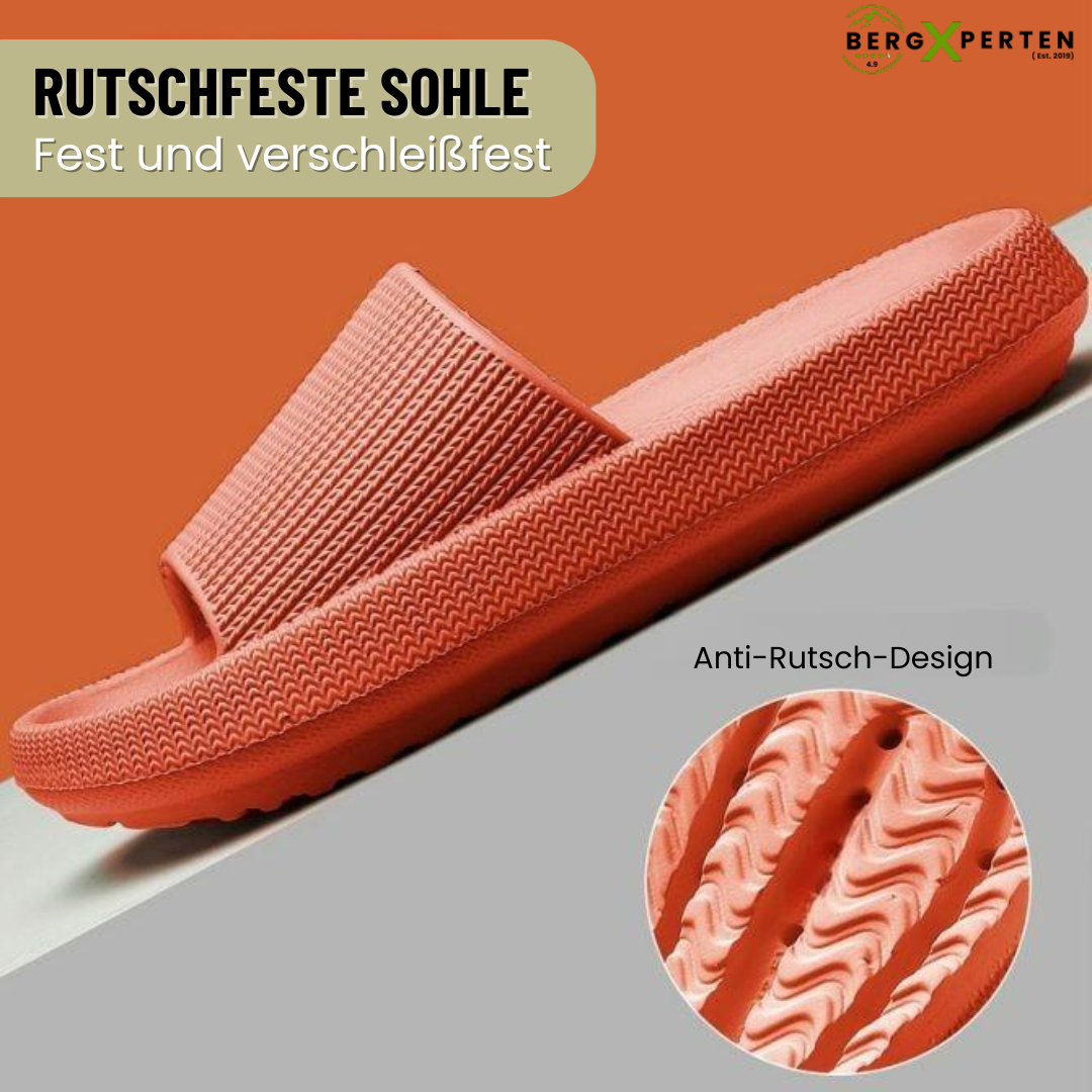 Orthopedische huisslippers met EVA-demping, antislipzool, verkrijgbaar in geel, groen, oranje, roze, zwart voor maximaal comfort.