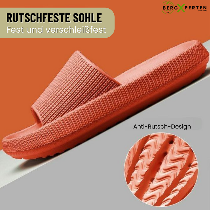 Orthopedische huisslippers met EVA-demping, antislipzool, verkrijgbaar in geel, groen, oranje, roze, zwart voor maximaal comfort.