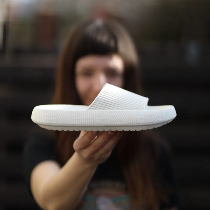 Orthopedische huisslippers met EVA-demping, antislipzool, verkrijgbaar in geel, groen, oranje, roze, zwart voor maximaal comfort.