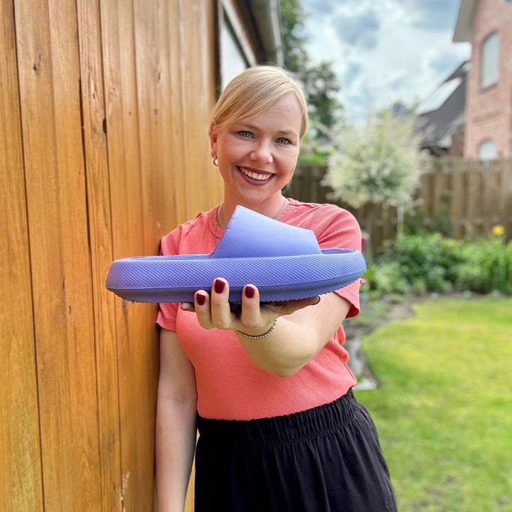 Orthopedische huisslippers met EVA-demping, antislipzool, verkrijgbaar in geel, groen, oranje, roze, zwart voor maximaal comfort.