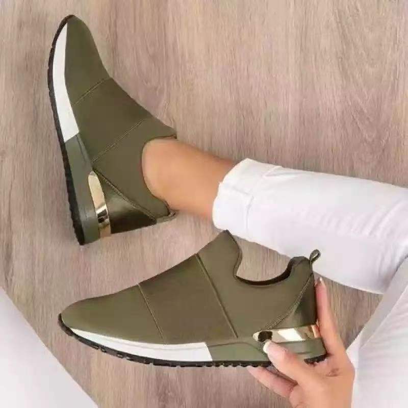 Dames orthopedische mesh sportschoenen, ademend ontwerp, antislip zolen, ergonomisch, zijaanzicht