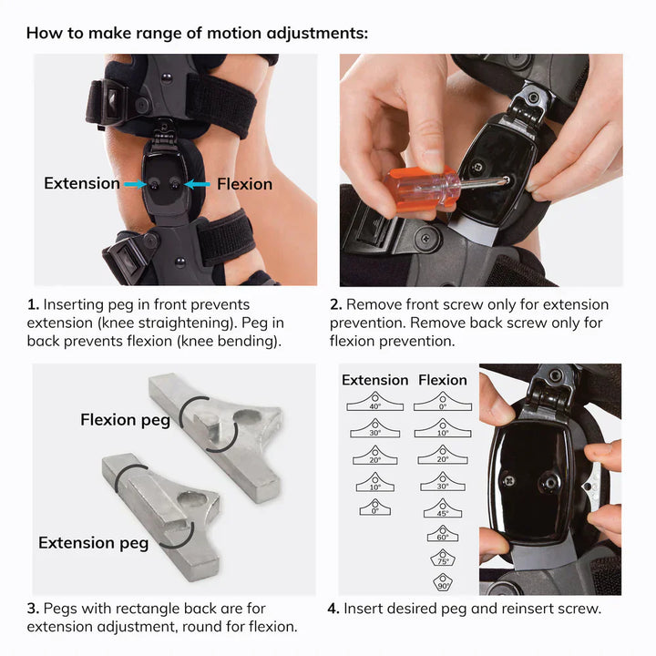 Orthopedische OA-ontlasting kniebrace voor mediale/laterale ondersteuning, ideaal bij artrose, aanpasbaar en comfortabel.