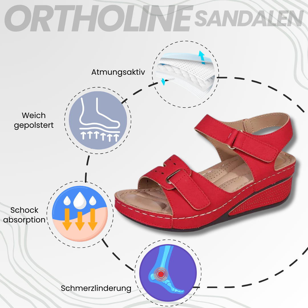 Orthopedische sandalen voor dames, antislip, comfortabel, in Beige, Kaki-Oranje, Rood, Zwart, maten 36-43.