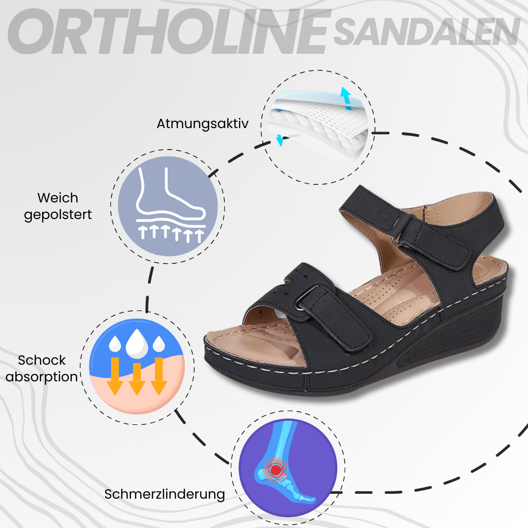 Orthopedische sandalen voor dames, antislip, comfortabel, in Beige, Kaki-Oranje, Rood, Zwart, maten 36-43.