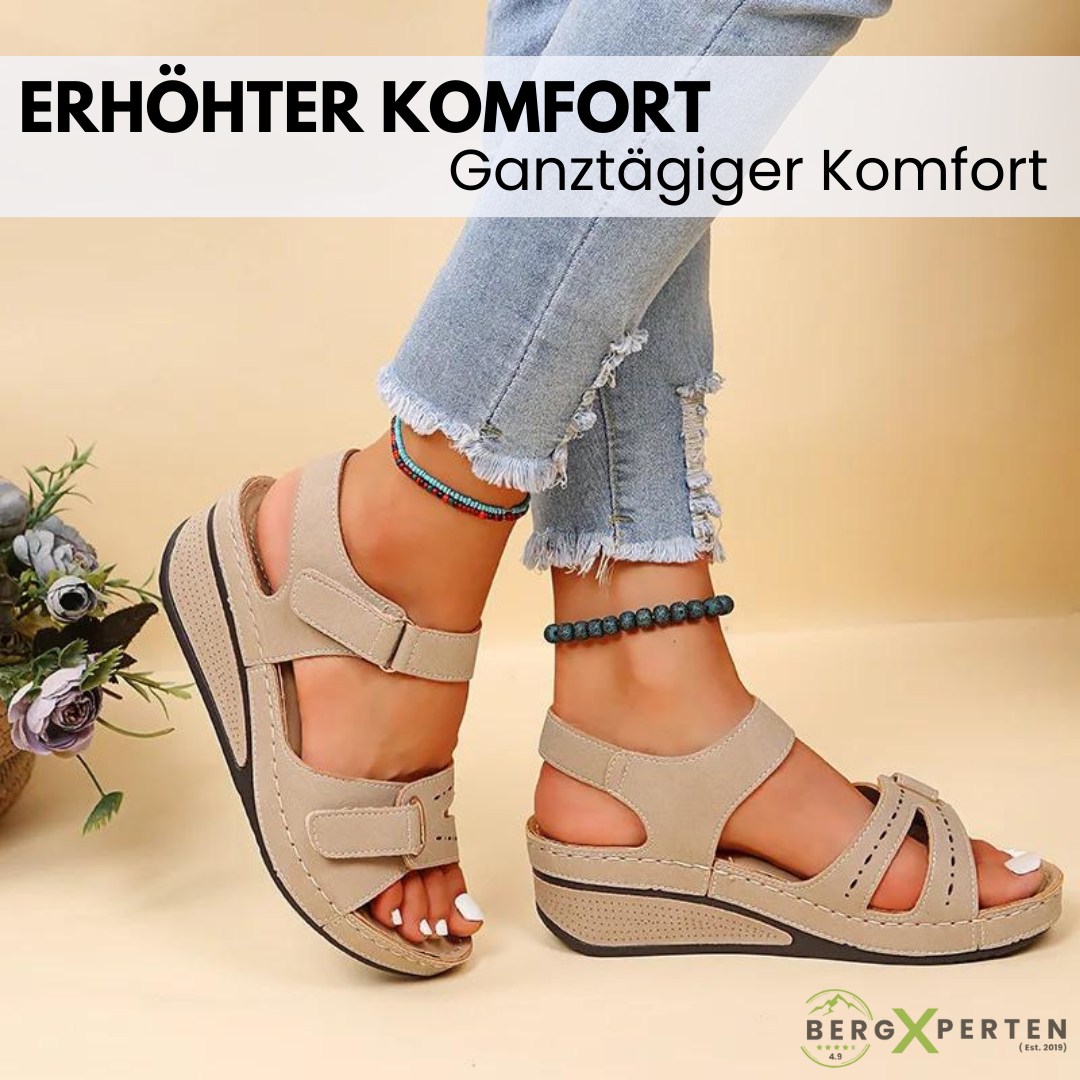 Orthopedische sandalen voor dames, antislip, comfortabel, in Beige, Kaki-Oranje, Rood, Zwart, maten 36-43.