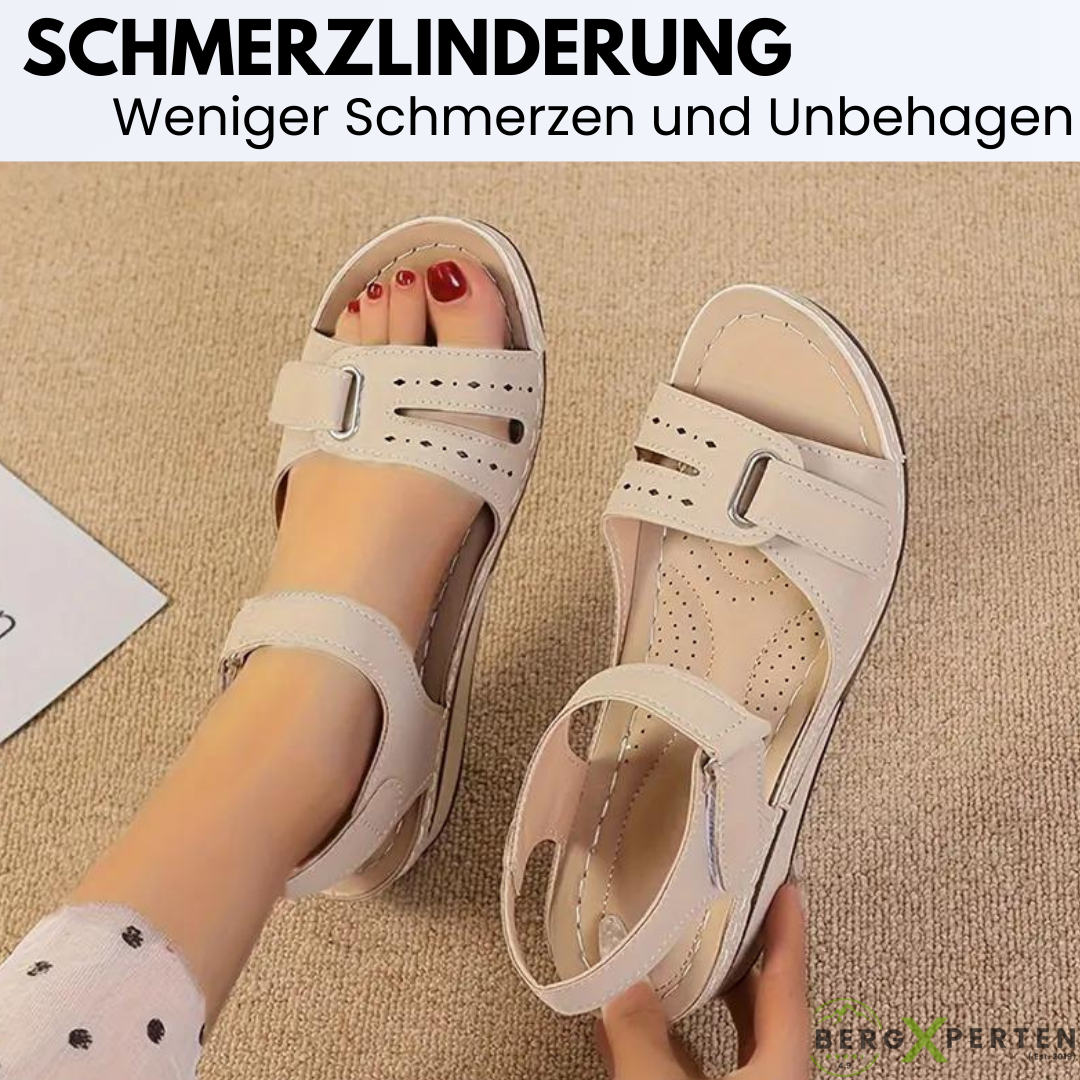 Orthopedische sandalen voor dames, antislip, comfortabel, in Beige, Kaki-Oranje, Rood, Zwart, maten 36-43.