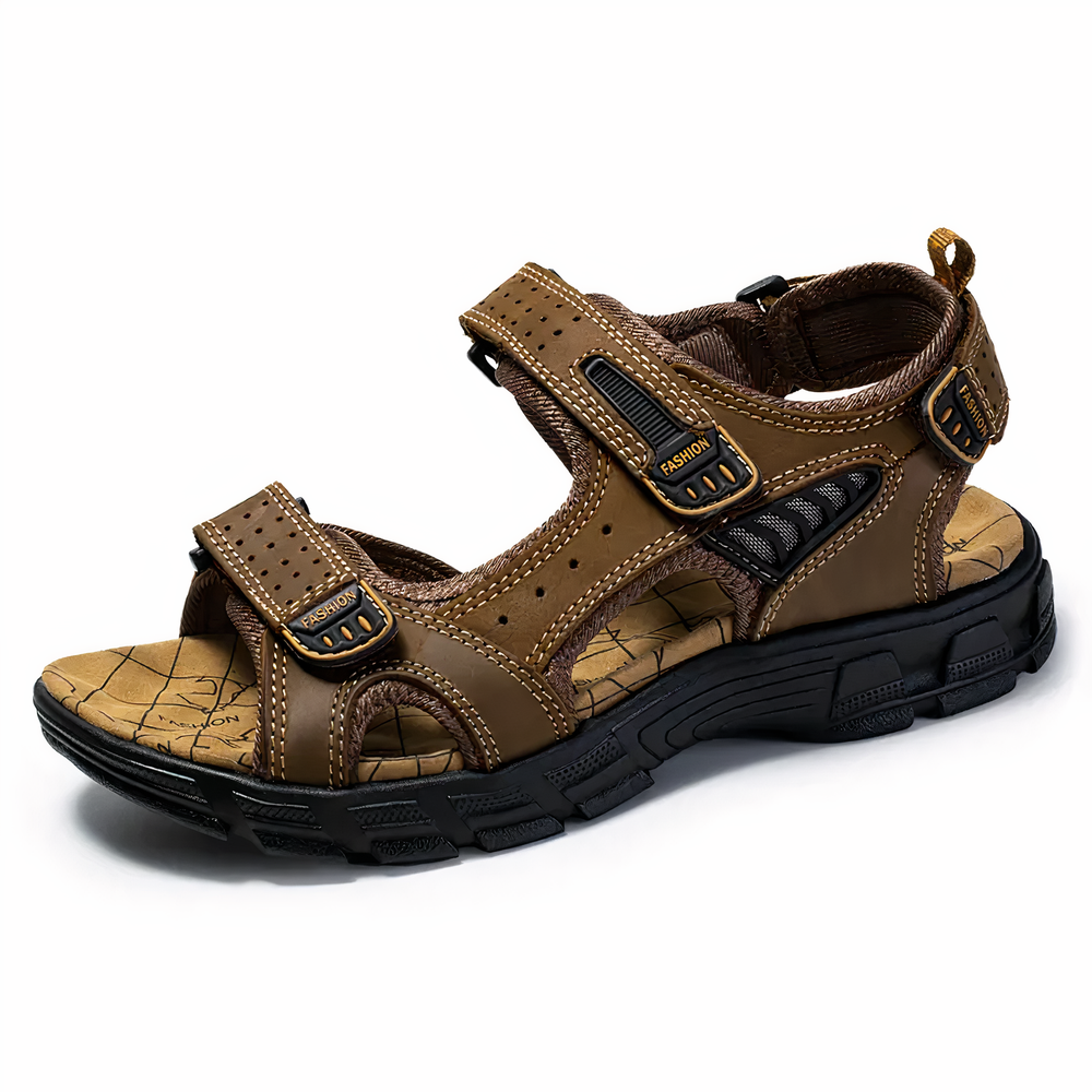 Hudson Orthopedische Heren Sandalen, comfort, ondersteuning, verstelbare bandjes, ideaal voor voetproblemen.