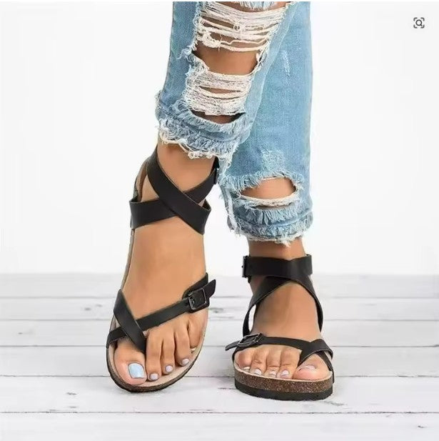 Orthopedische sandalen in bruin en zwart, met verstelbare bandjes en elegant ontwerp, comfortabel voor elke gelegenheid