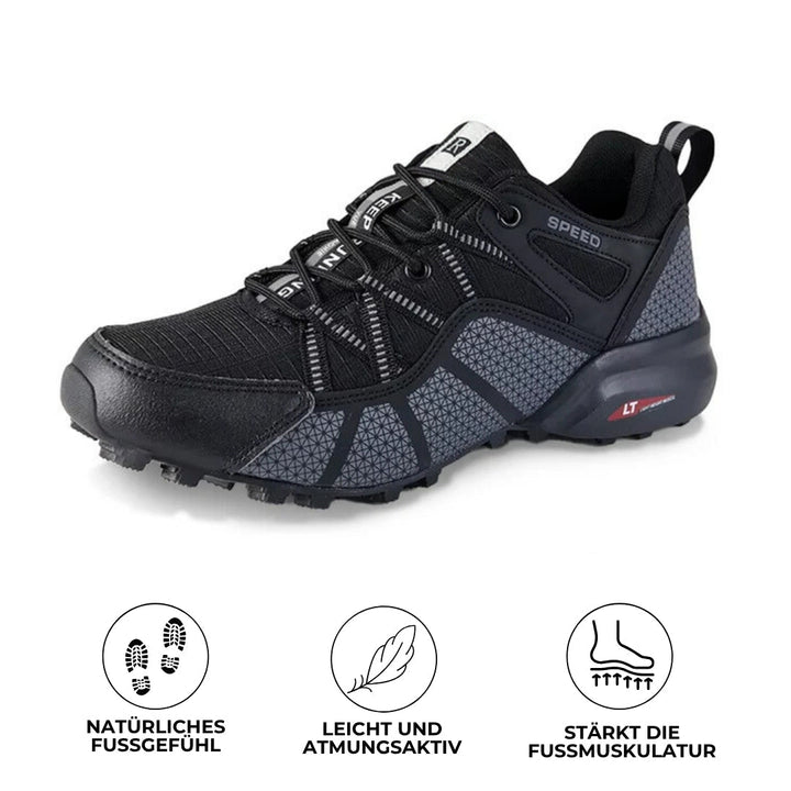 Heren orthopedische wandelschoenen, ademend, met antislipzool, voor comfort en ondersteuning op elk terrein.