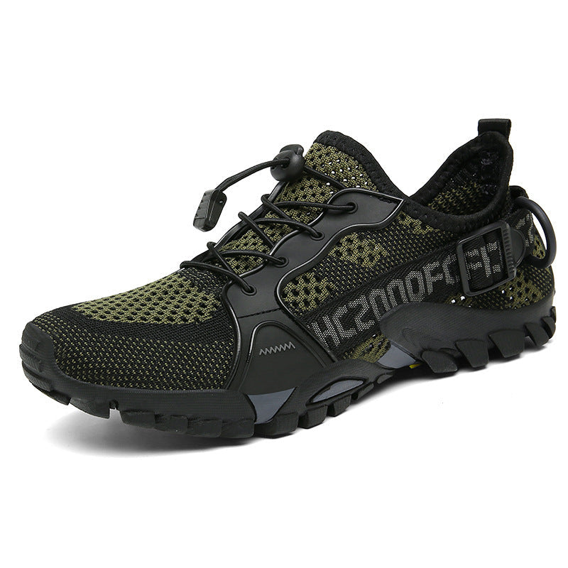 Orthopedische wandelschoen voor dames in camouflage, met gedempte binnenzool, antislip zool, ademend, zijaanzicht