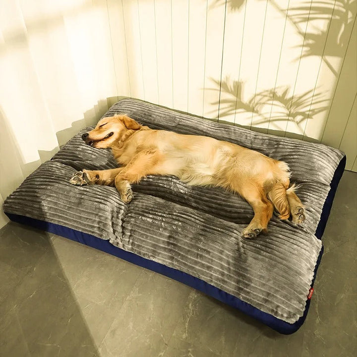 Orthopedisch hondenkussen SnuggleRest, grijs, met wasbare hoes voor optimaal comfort van je huisdier.