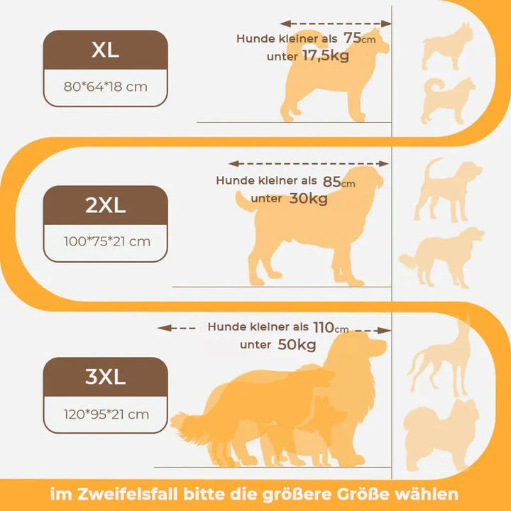 Comfortabel orthopedisch hondenkussen met neksteun, bevordert gezonde slaap en welzijn.