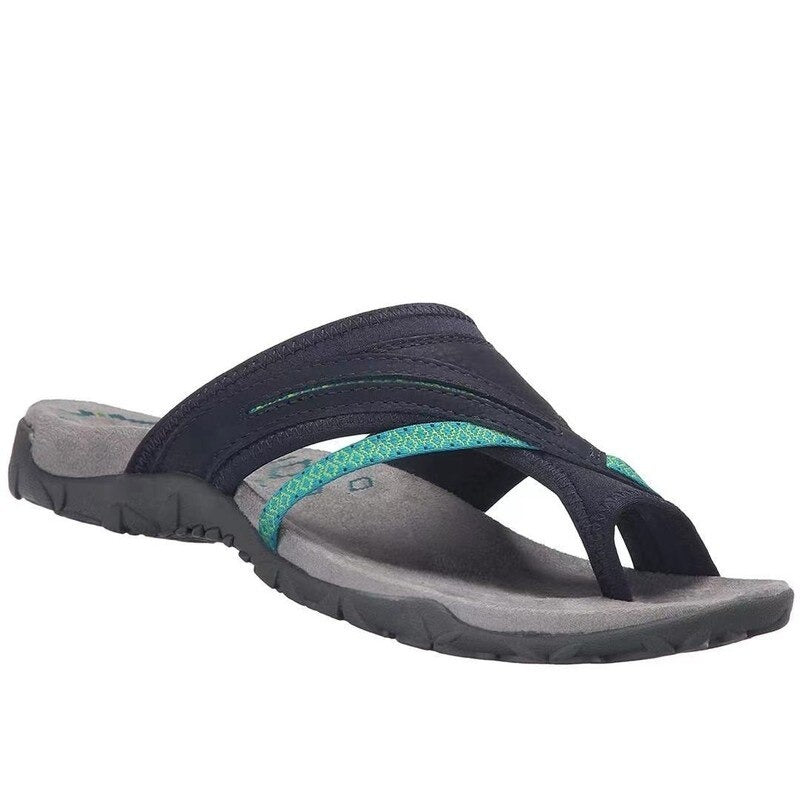 Zachte orthopedische dames sandalen met ergonomisch voetbed, bieden comfort en ondersteuning de hele dag.